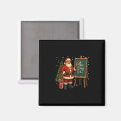 Santa 6-7 Meme Nice Naughty 67 Christmas Brain Rot Magnet (Vorderseite/Rückseite)