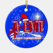 SANTA A-EMT CHRISTMAS ORNAMET NOTFALL MED TECH KERAMIKORNAMENT (Vorne)