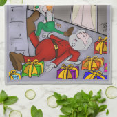 Santa Accident Kitetücher Geschirrtuch (Gefaltet)