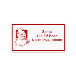 Santa Address Labels Adressaufkleber