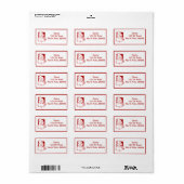 Santa Address Labels Adressaufkleber (Vorne)