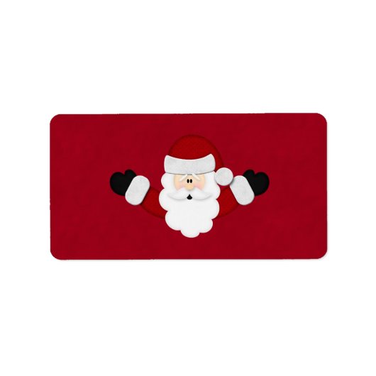 Santa Adressaufkleber (Vorne)