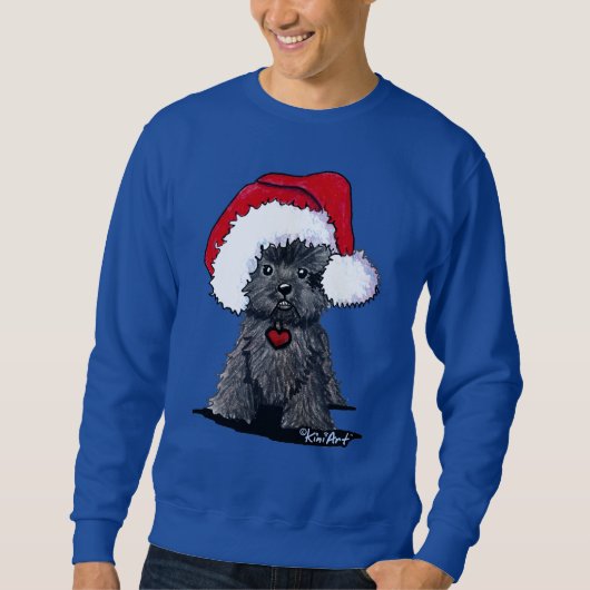 Santa Affenpinscher Sweatshirt (Vorderseite)