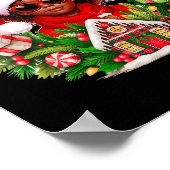 Santa Afro Girl Sungles Poster (Ecke)