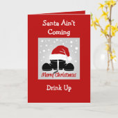 Santa Ain kommt nicht, trinken Sie die geklappte G Karte (Gelbe Blume)