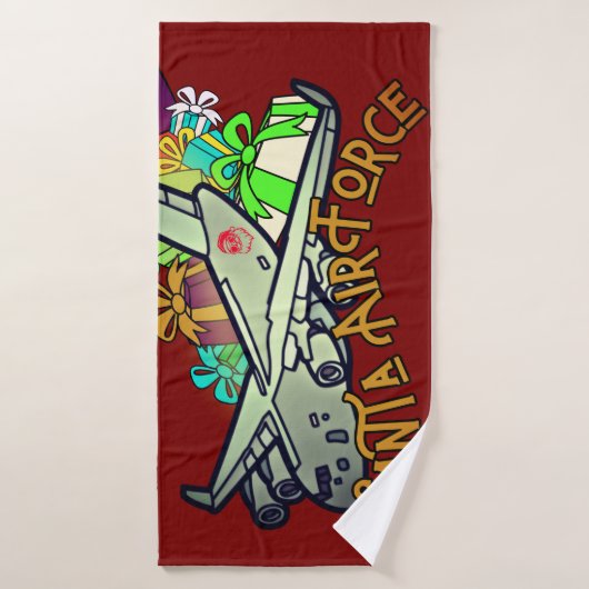 Santa, Air Force, Army Badehandtuch (Badehandtuch)