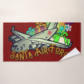 Santa, Air Force, Army Badehandtuch (Badehandtuch)