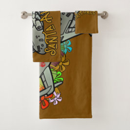 Santa, Air Force, Army Badhandtuch Set