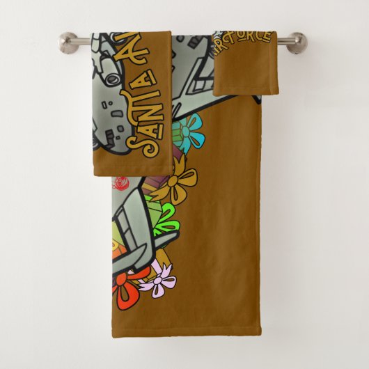 Santa, Air Force, Army Badhandtuch Set (Insitu)