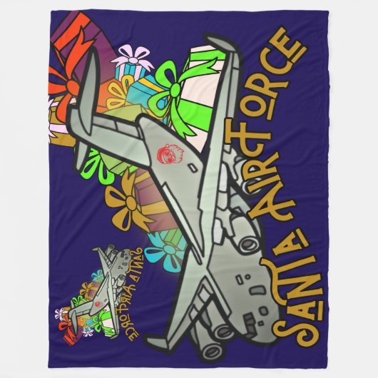 Santa, Air Force, Army Fleecedecke (Vorderseite)