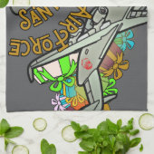 Santa, Air Force, Army Geschirrtuch (Gefaltet)