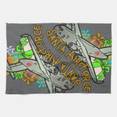 Santa, Air Force, Army Geschirrtuch (Horizontal)