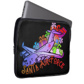 Santa, Air Force, Army Laptopschutzhülle (Vorne Rechts)