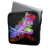 Santa, Air Force, Army Laptopschutzhülle (Vorderseite Links)