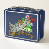 Santa, Air Force, Army Metall Brotdose (Rückseite)