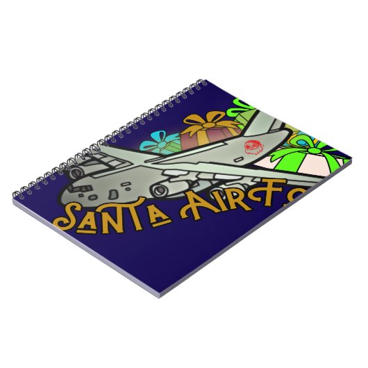 Santa, Air Force, Army Notizblock (Linke Seite)