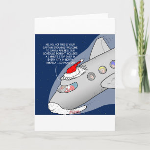 Santa Airlines Feiertagskarte