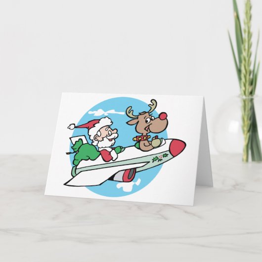 Santa Airways Feiertagskarte (Vorderseite)