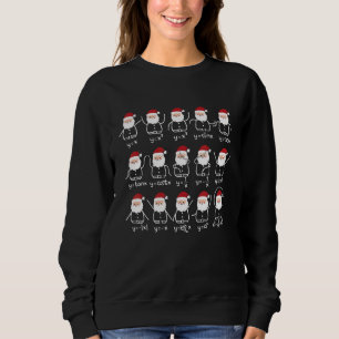 Santa Algebra Dance Graph Math Lehrer Gleichung X Sweatshirt