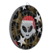 Santa Alien Eemoji Dartscheibe (Vorderseite Links)
