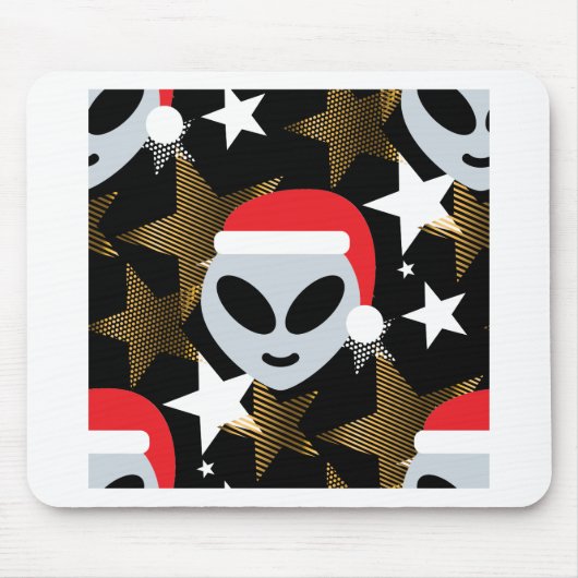 Santa Alien Eemoji Mousepad (Vorne)