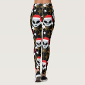 Santa Alien Emoji Leggings (Rückseite)