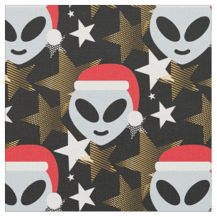 santa alien emoji stoff
