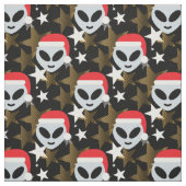 Santa Alien Emoji Stoff (Muster)