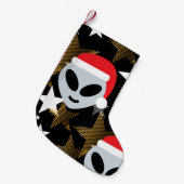 santa Alien emoji Weihnachtsfeier Strumpf Kleiner Weihnachtsstrumpf (Vorderansicht (hängend))