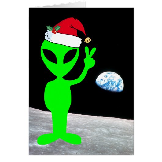 Santa Alien Peace on Moon and Earth (Vorne)