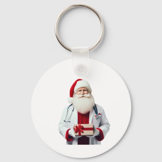SANTA ALS ARZT SCHLÜSSELANHÄNGER (Rückseite)