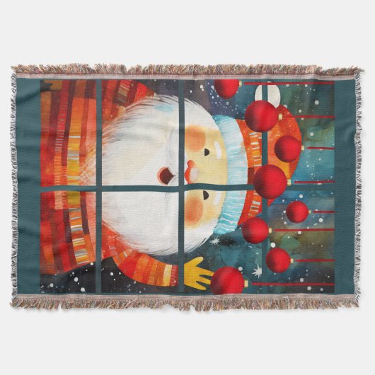 SANTA AM FENSTER DECKE (Vorderseite)