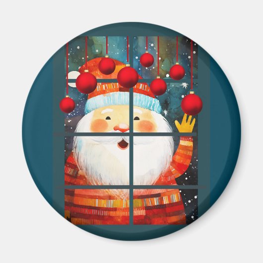 SANTA AM FENSTER MAGNET (Vorne)