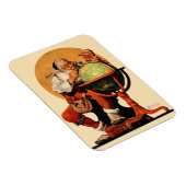 Santa am Globus Magnet (Rechte Seite)