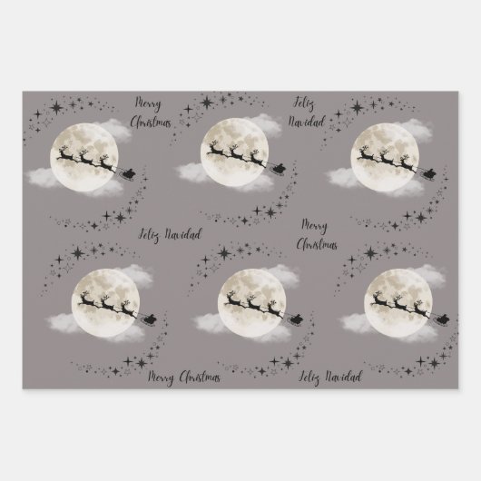 SANTA AM XMAS DAY GESCHENKPAPIER SET (Vorderseite 3)