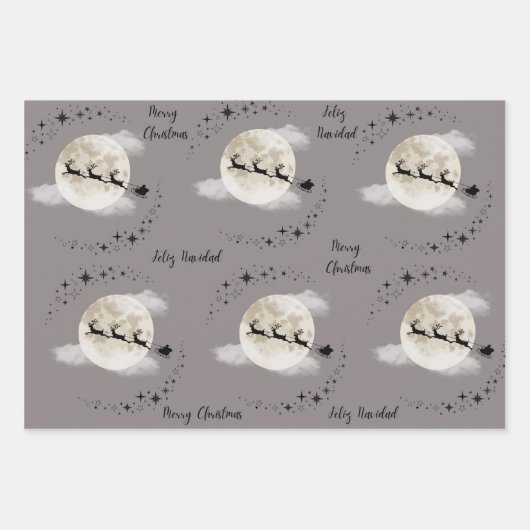 SANTA AM XMAS DAY GESCHENKPAPIER SET (Vorderseite)