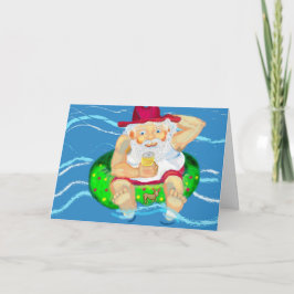 Santa an Feiertagen Feiertagskarte