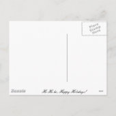 Santa an Feiertagen Feiertagspostkarte (Rückseite)