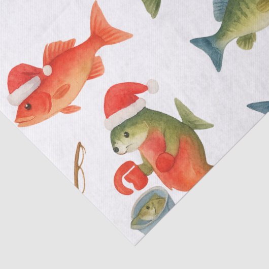 Santa an Weihnachten Seidenpapier (Detail)