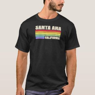 Santa Ana California Pride Rainbow Flag Gay Pride T-Shirt