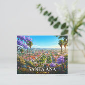 Santa Ana California Reise Postkarte (Stehend Vorderseite)