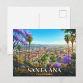Santa Ana California Reise Postkarte (Vorne/Hinten)
