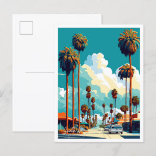 Santa Ana California Reisen Vintage Abbildung Postkarte