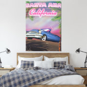 Santa Ana California Reiseplakat Leinwanddruck (Insitu (Schlafzimmer))