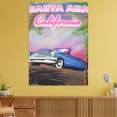 Santa Ana California Reiseplakat Leinwanddruck (Insitu (Wohnzimmer))