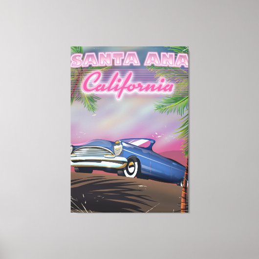 Santa Ana California Reiseplakat Leinwanddruck (Vorderseite)