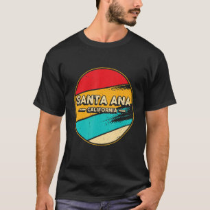 Santa Ana California Retro Vintag Sunset US Staat T-Shirt