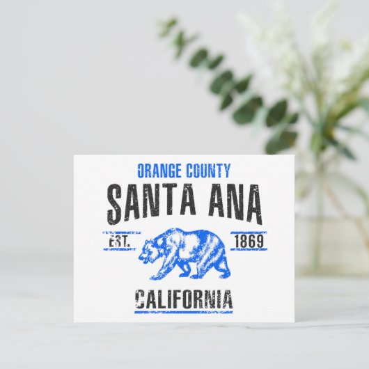 Santa Ana Feiertagspostkarte (Stehend Vorderseite)