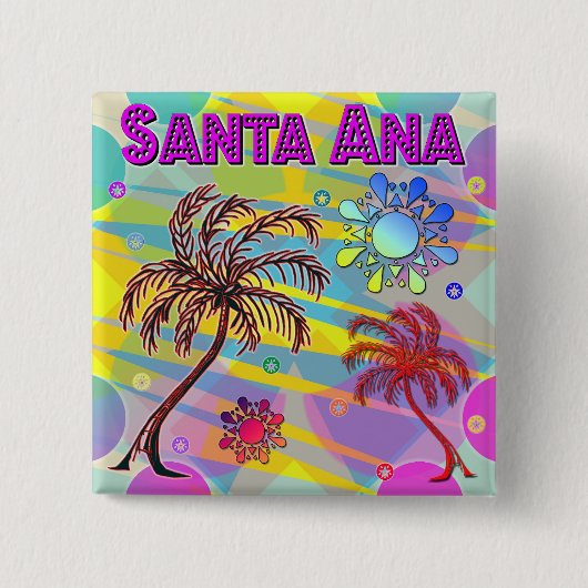 Santa Ana Happy and Hope Button (Vorderseite)