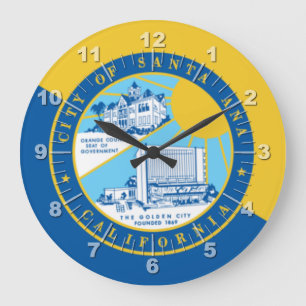Santa Ana (Kalifornien) Flagge Große Uhr